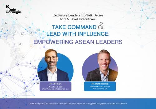 [Exclusive Leadership Talk Series] TAKE COMMAND & LEAD WITH INFLUENCE: EMPOWERING ASEAN LEADERS